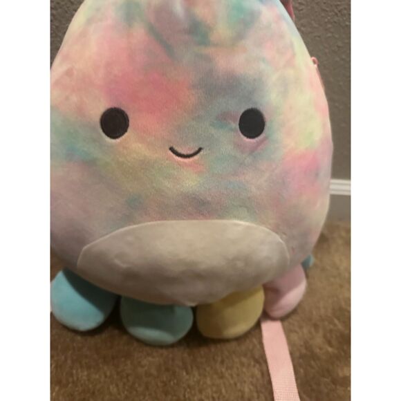 NWOT Squishmallows 12" Colorful Opal the Octopus Backpack - Picture 2 of 10